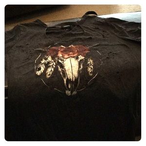 Plus size 3 Torrid distressed t shirt